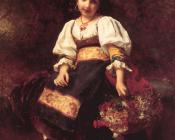 The Flower Seller - 埃蒂安·阿道夫·皮奥特